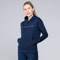 Women's Carrie Fleece Pullover Hoodie Marine / Blue / White
