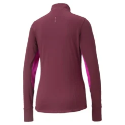 Puma Women's Favourite Quarter Zip Running Top Grape Wine / Deep Orchid -Sportswear Shop 520184 71 bv