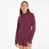 Puma Women's Favourite Quarter Zip Running Top Grape Wine / Deep Orchid