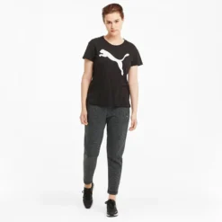 Puma Women's Evostripe Pants Puma Black / Heather -Sportswear Shop 585948 01 mod03