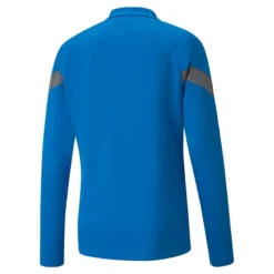 Puma Men's TeamFINAL Training Quarter Zip Top Electric Blue Lemonade / Smoked Pearl / Silver -Sportswear Shop 657375 02 bv