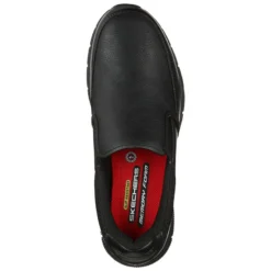 Skechers Men's Work Relaxed Fit®: Nampa - Groton SR Slip-On Runners Black / Black -Sportswear Shop 77157ec blk b large