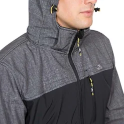 Trespass Men's Breathable Softshell Jacket Abbott Dark Grey Marl -Sportswear Shop abbott majksstr0001 dgm m06 2