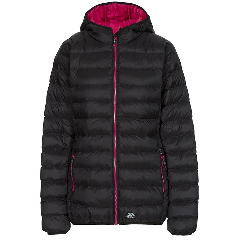 Trespass Women's Abigail Jacket Black / Cassis 9 Trespass Women's Abigail Jacket Black / Cassis - Image 9