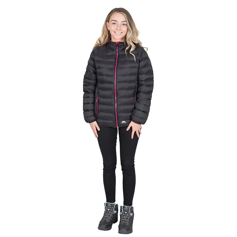 Trespass Women's Abigail Jacket Black / Cassis 1 Trespass Women's Abigail Jacket Black / Cassis