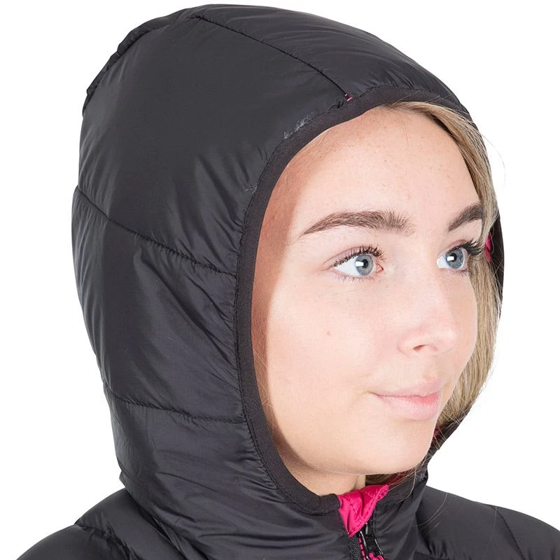 Trespass Women's Abigail Jacket Black / Cassis 8 Trespass Women's Abigail Jacket Black / Cassis - Image 8