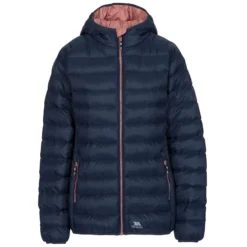 Trespass Women's Abigail Jacket Navy / Dusty Rose -Sportswear Shop abigail faclcatr0001 na1 a