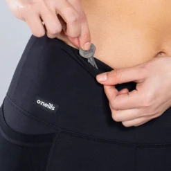 Women's Carrie Full Length Leggings Black / White -Sportswear Shop am3a0058 1