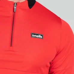 Men's Cody Half Zip Midlayer Top Red / Black / Grey -Sportswear Shop am3a0095 1