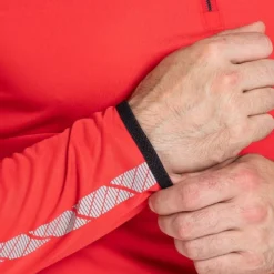 Men's Cody Half Zip Midlayer Top Red / Black / Grey -Sportswear Shop am3a0097 1