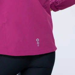 Women's Madison Hooded Rain Jacket Purple / Silver -Sportswear Shop am3a0111