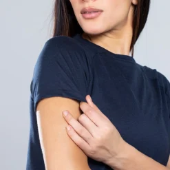 Women's Madison Cotton T-Shirt Marine -Sportswear Shop am3a0138