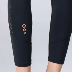 Women's Freya 7/8 Leggings Black / Rose Gold -Sportswear Shop am3a0723