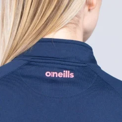 Women's Dolmen Brushed Half Zip Top Marine / Pink / Purple -Sportswear Shop am3a0799