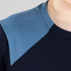 Kids’ Darragh Crew Neck Fleece Sweatshirt Marine / Blue / Green -Sportswear Shop am3a1476