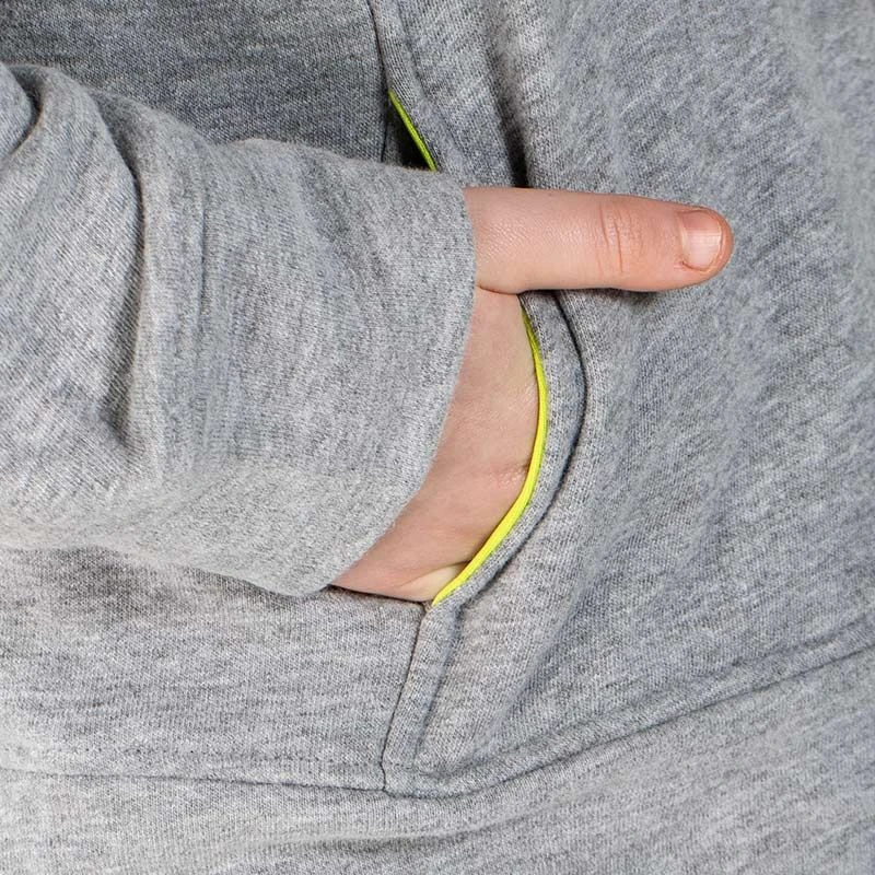 Kids' Daragh Fleece Pullover Hoodie Grey / Blue / Marine 5 Kids' Daragh Fleece Pullover Hoodie Grey / Blue / Marine - Image 5