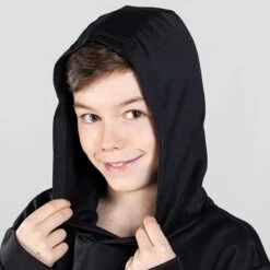 Kids' Cody Hybrid Pullover Hoodie Black / Red / Grey -Sportswear Shop am3a1537
