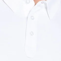 Men's Pima Cotton Polo Shirt White -Sportswear Shop am3a1614