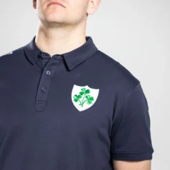 Men's Ireland Shamrock Pima Cotton Polo Shirt Marine -Sportswear Shop am3a1769