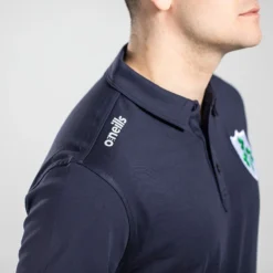 Men's Ireland Shamrock Pima Cotton Polo Shirt Marine -Sportswear Shop am3a1772