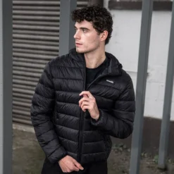 Men's Finn Hooded Padded Jacket Black