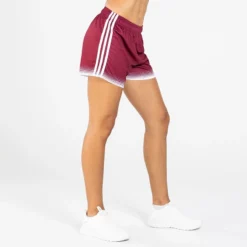 Women's Nelson Shorts Maroon / White -Sportswear Shop am3a8556