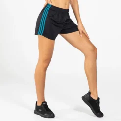 Women's Madison Mourne Shorts Black / Peacock Blue -Sportswear Shop am3a8792
