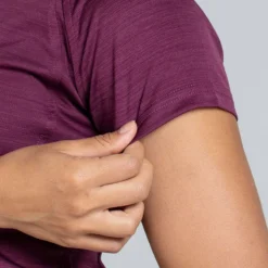 Women's Madison V-Neck T-Shirt Purple -Sportswear Shop am3a9901