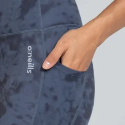 Women's Kora 7/8 Leggings Marine / Silver -Sportswear Shop am3a9947