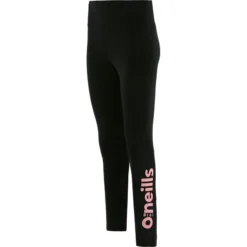 Women's Anya 7/8 Length Leggings Black / Pink -Sportswear Shop anya176 7 8 leggings 25 blk nectar pink 1