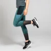 Women's Arabella 7/8 Length Tights Green / Gold