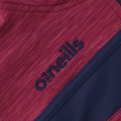 Kids' Auckland Brushed Half Zip Top Maroon / Marine -Sportswear Shop auckland 122 hz brush top mel tl maroon marine 2s 3 1