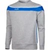 Men's Auckland Fleece Crew Neck Sweatshirt Grey / Royal / White