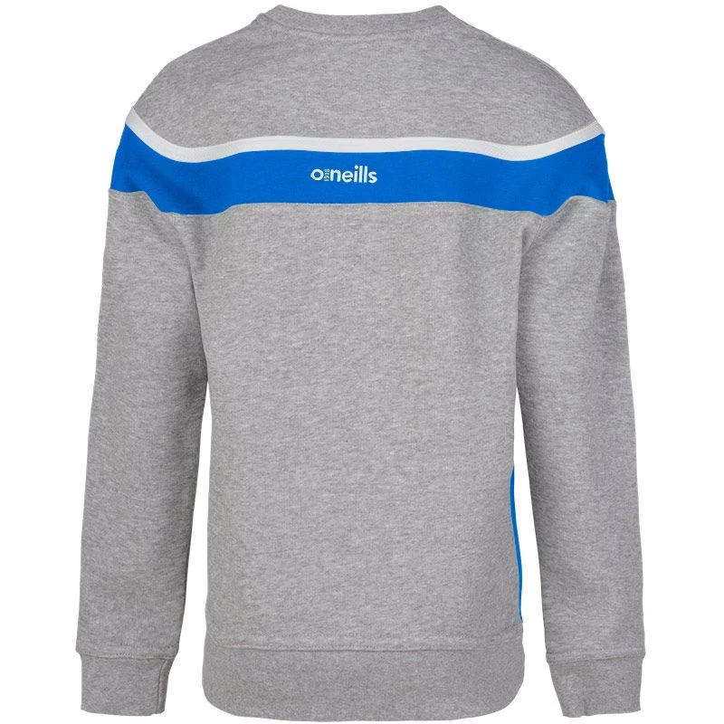 Kids' Auckland Fleece Crew Neck Sweatshirt Grey / Royal / White 2 Kids' Auckland Fleece Crew Neck Sweatshirt Grey / Royal / White - Image 2