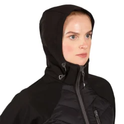 Trespass Women's Elvira Softshell Jacket Black -Sportswear Shop elvira fajksstr0017 blk m03