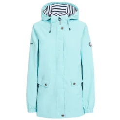 Trespass Women's Flourish Waterproof Hooded Jacket Aquamarine -Sportswear Shop fajkratr0037aqm 1