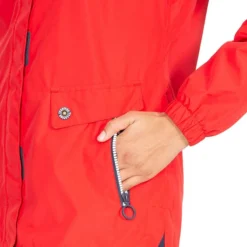 Trespass Women's Flourish Waterproof Hooded Jacket Hibiscus -Sportswear Shop fajkratr0037hib 6
