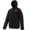 Kids' Fiona Hooded Padded Jacket Black / Pink