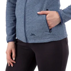 Trespass Women's Jennings Full Zip Microfleece Top Navy -Sportswear Shop jennings faflflo10001 na1 03