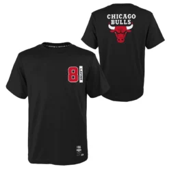 Men's Chicago Bulls Lavine T-Shirt Black / White / Red -Sportswear Shop k2m1feyd 000 bulzl zach lavine bulls st