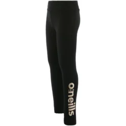 Kids' Kourtney Regular Leggings Black / Gold