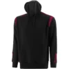 Men's Loxton Hooded Top Black / Maroon