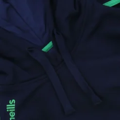 Men's Loxton Hooded Top Marine / Green -Sportswear Shop loxton 011 flc hoodie 2s mar emer 8