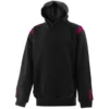 Kids' Loxton Hooded Top Black / Maroon