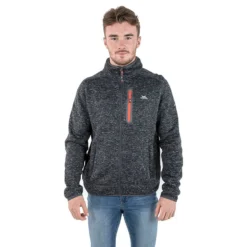 Trespass Men's Bingham Fleece Jacket Black Marl