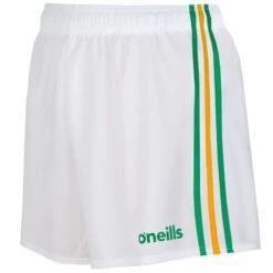 Mourne Shorts White / Green / Amber
