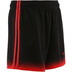 Women's Nelson Shorts Black / Red -Sportswear Shop nelson gaelic shorts blk red 2s 2