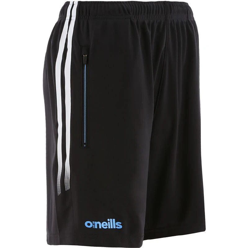 Kids' Nevada 2 Stripe Training Shorts Black / White / Sky 1 Kids' Nevada 2 Stripe Training Shorts Black / White / Sky