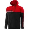 Men's Nevis Fleece Overhead Hoodie Black / Red / White