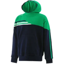 Kids' Nevis Fleece Overhead Hoodie Marine / Green / White